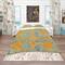Designart 'Flower Pattern Botanic Texture' Bohemian & Eclectic Bedding Set - Duvet Cover & Shams